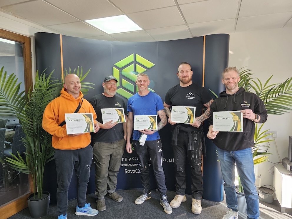 how to become a certified spray cork applicator in the uk