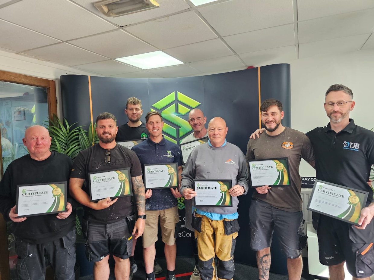 spray cork training course succesfully delivered 2